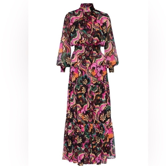 MISA LOS ANGELES - Daphne Dress in Flora Groove- Small - Picture 3 of 10